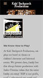 Mobile Screenshot of kidsbackporchproductions.org